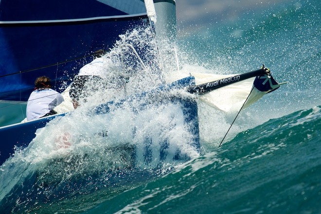 AUDI MEDCUP CIRCUIT, CASCAIS, PORTUGAL, MAY 22ND 2011: Day 5 - TP52 Race. Audi Azzurra Sailing Team (ITA), the fleet race of the Cascais Trophy, Audi MedCup Circuit. (Photo by Chris Schmid / Eyemage Media, all right reserved) - Audi Medcup Day 5 © Chris Schmid/ Eyemage Media (copyright) http://www.eyemage.ch